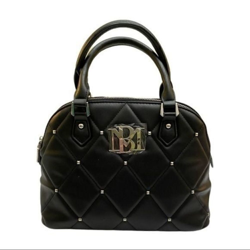 Badgley Mischka Big Quilted Dome Bag with …